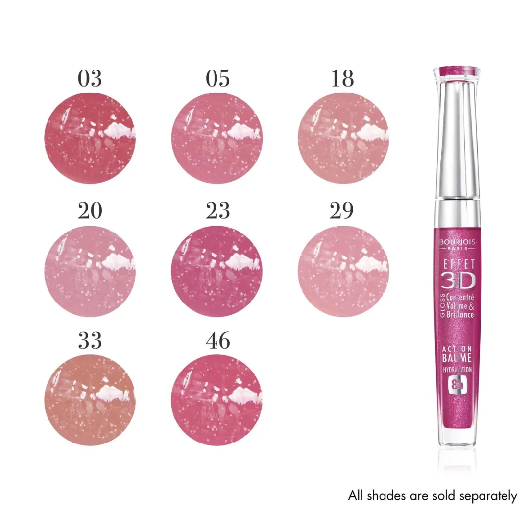 Bourjois Gloss Effect 3D Lipgloss 23 Framboise Magnific - 6ml