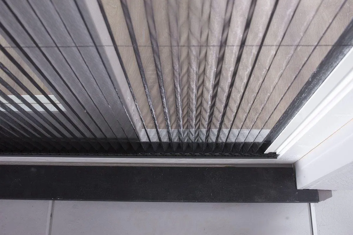 Plisséhordeur V 96x257-260 wit