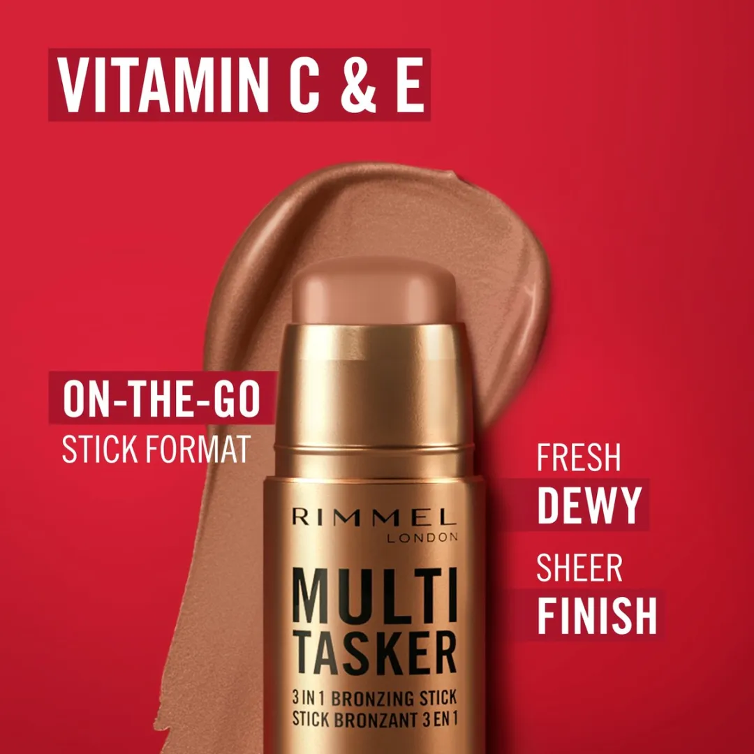 Rimmel London Multi Tasker 3-in-1 Bronzing Stick 001 Light