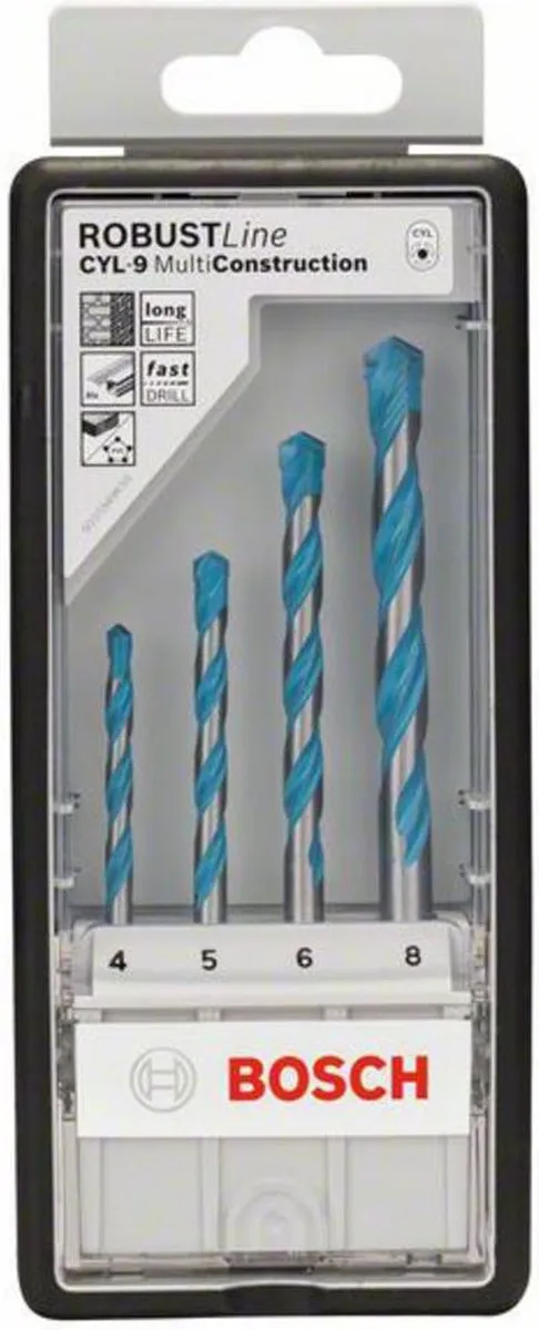 Bosch Robust Line CYL-9 Multi Construction Borenset 4-delig