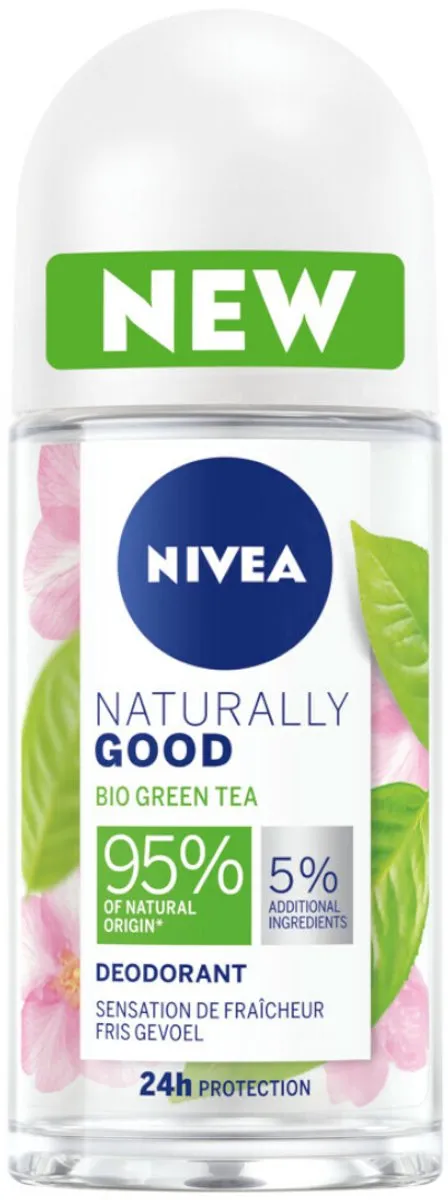 NIVEA Deodorant Roller Naturally Good Green Tea 50ml