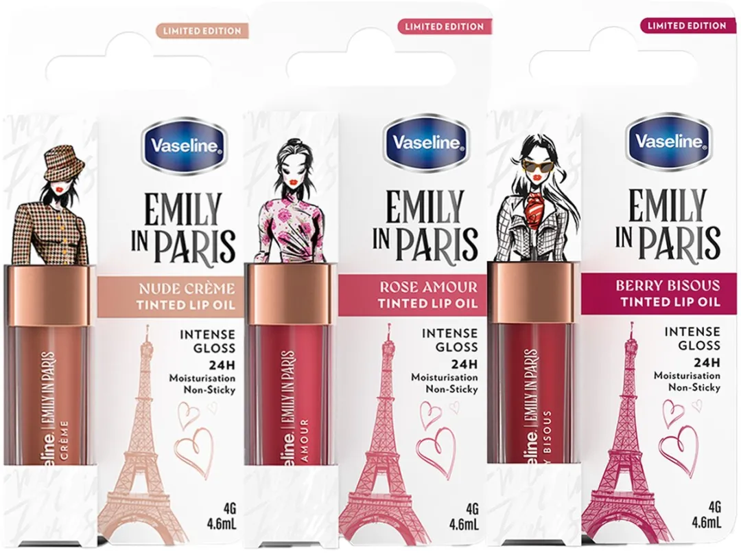 Vaseline x Emily in Paris Lip Oil
