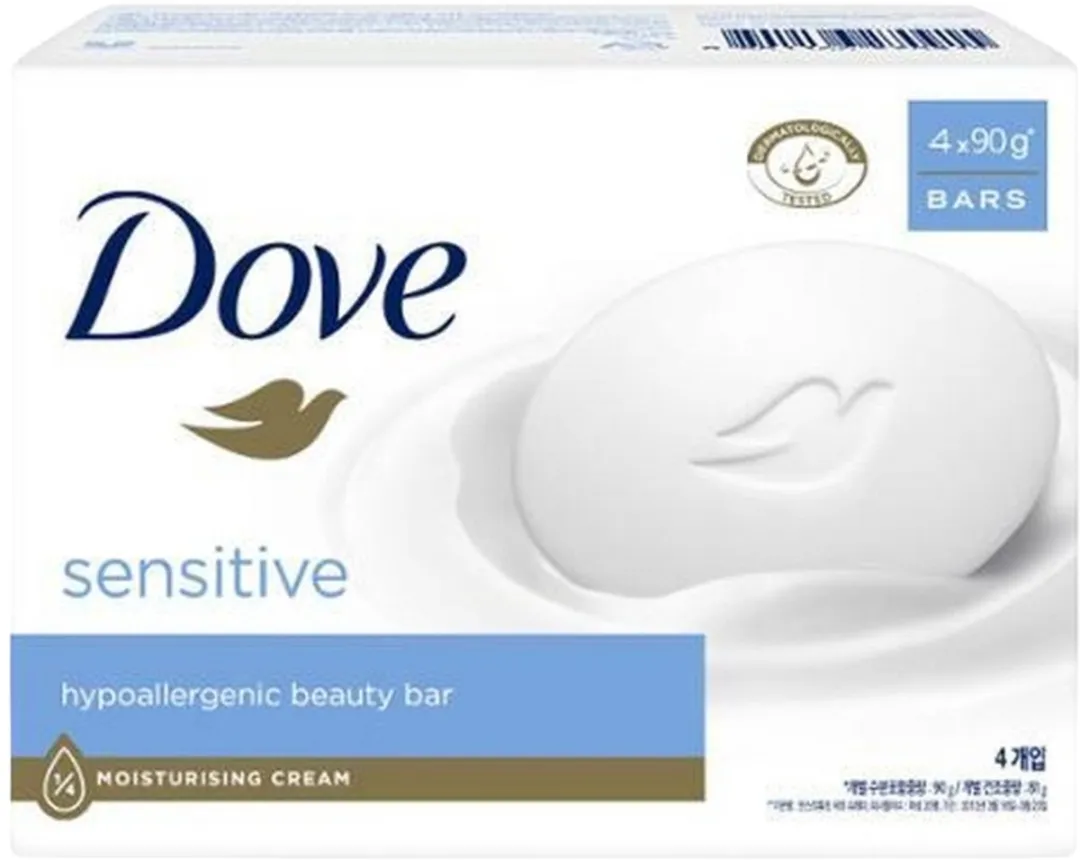 Dove Sensitive Zeep - 4x90g Voordeelverpakking