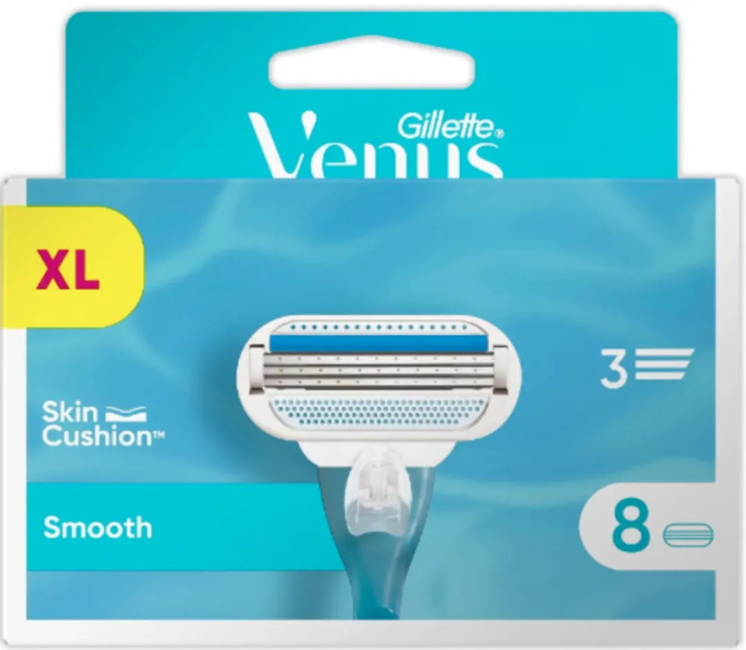Gillette Venus Scheermesjes 8 Stuks - 3 Bladen - Blauw