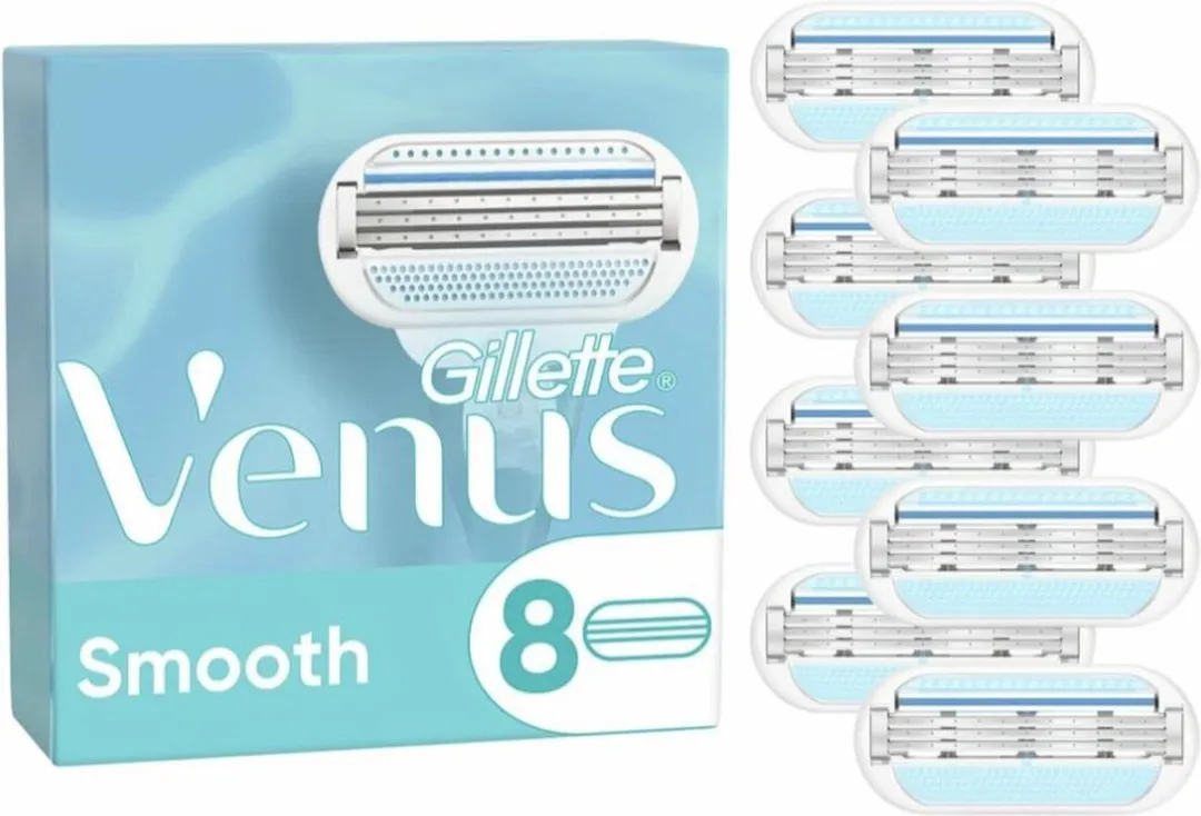 Gillette Venus Scheermesjes 8 Stuks - 3 Bladen - Blauw