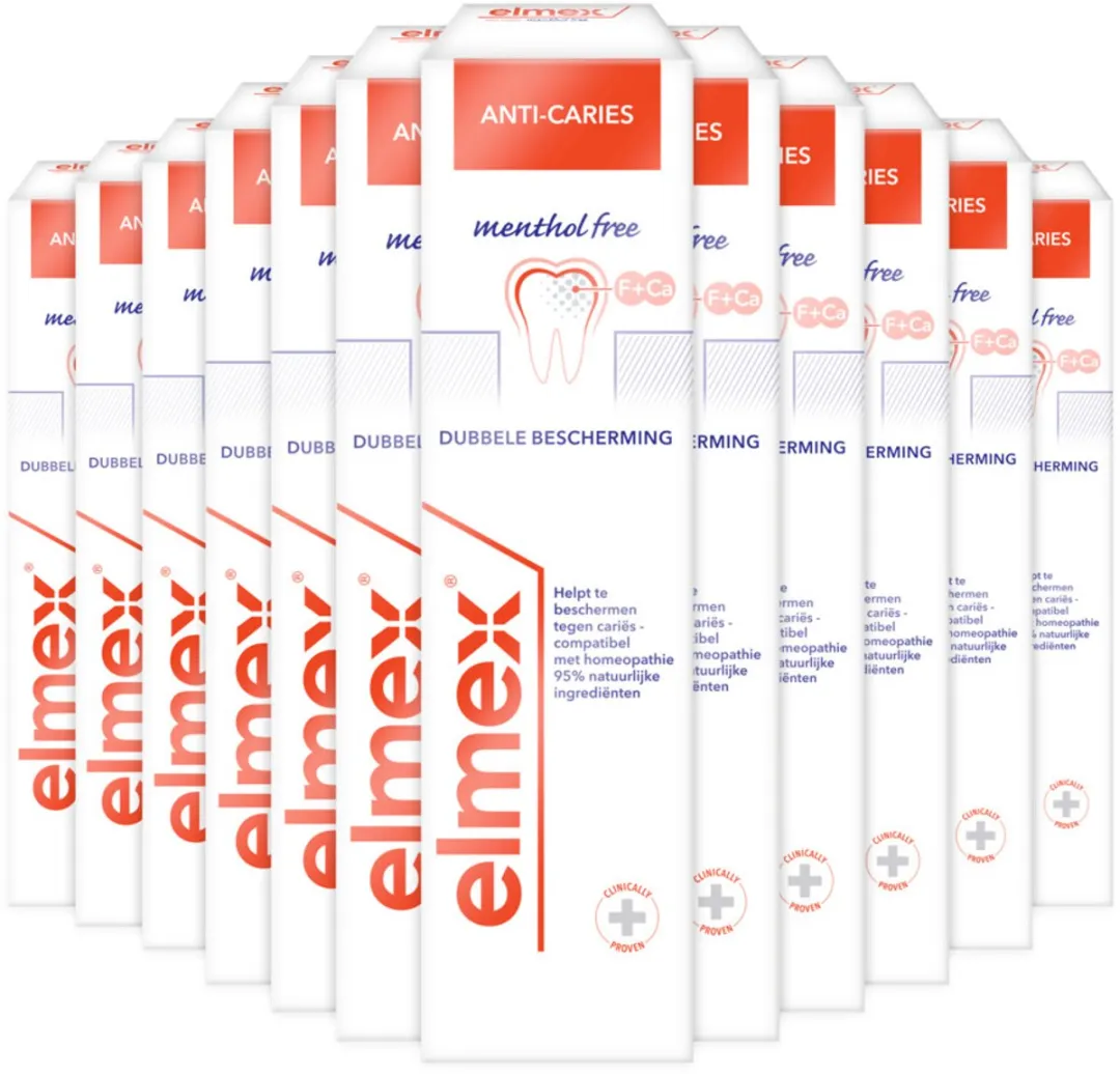 Elmex Anti-Cariës Tandpasta Mentholvrij 12x75ml