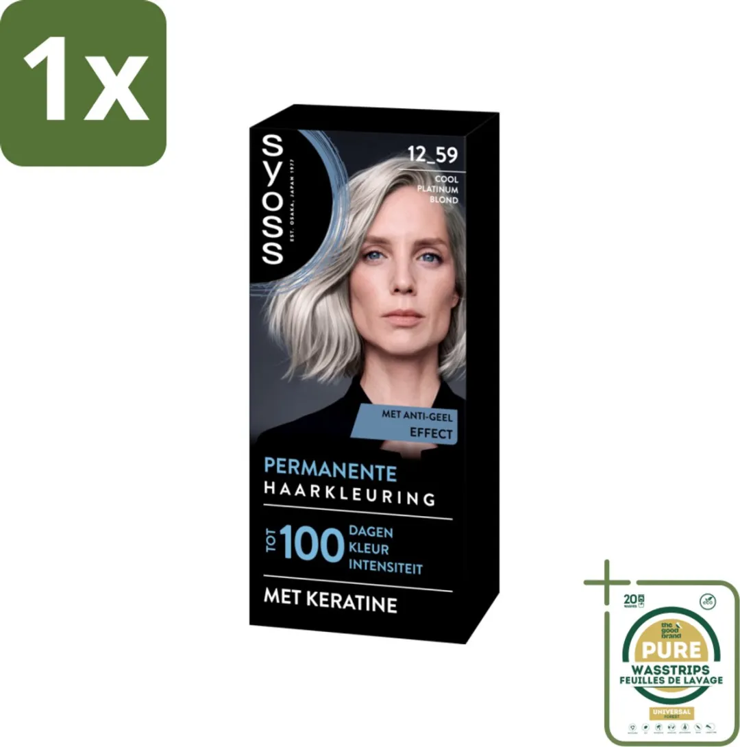 SYOSS Coloration 12-59 Cool Platinum Blond Haarverf 115ml