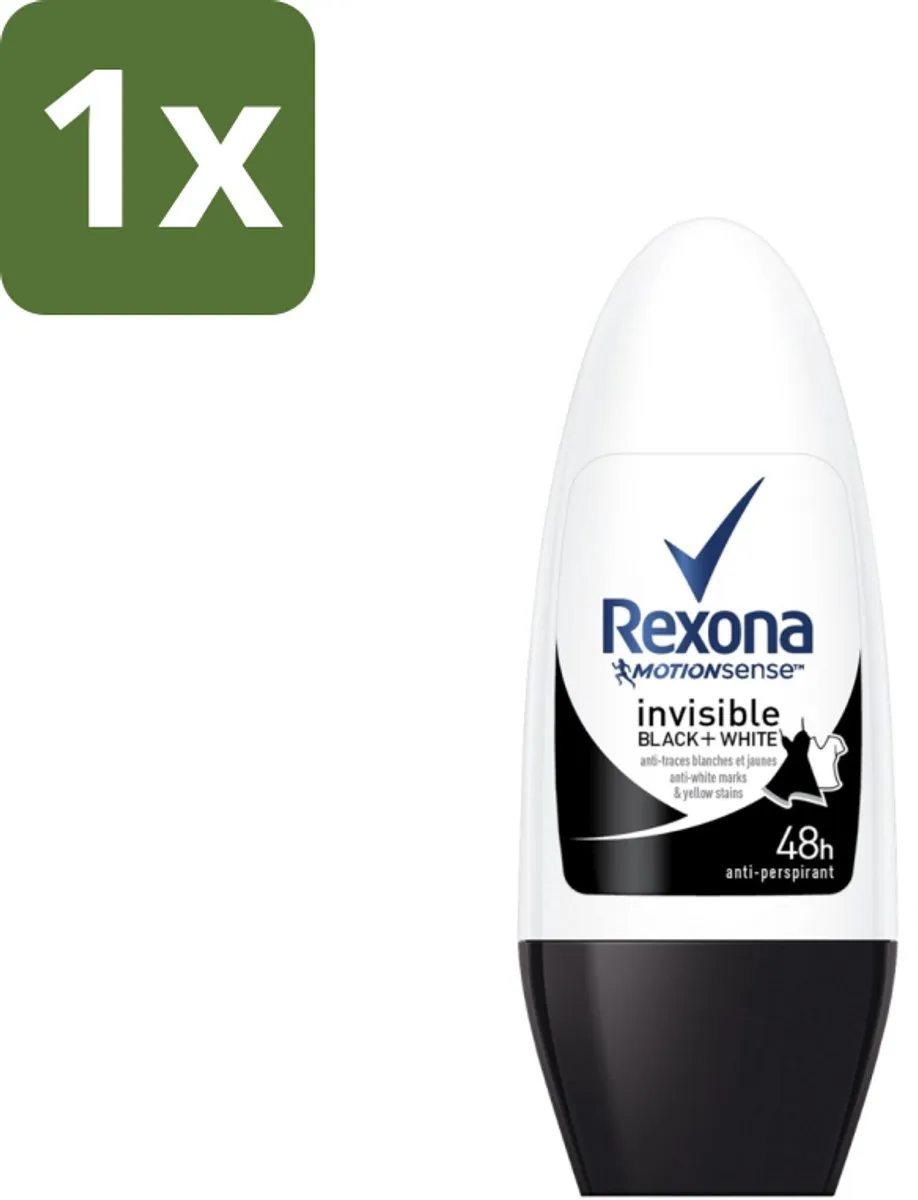 Rexona Invisible Black & White Roll-on Deodorant 50ml