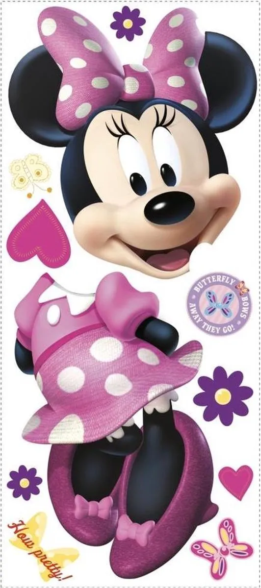 Disney Minnie Mouse Muurstickers - 11 Stuks Bonte Kleuren - afbeelding 4 van 6