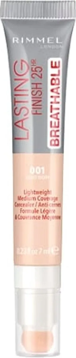 Rimmel London Lasting Finish 25HR Concealer 001 Licht Ivoor