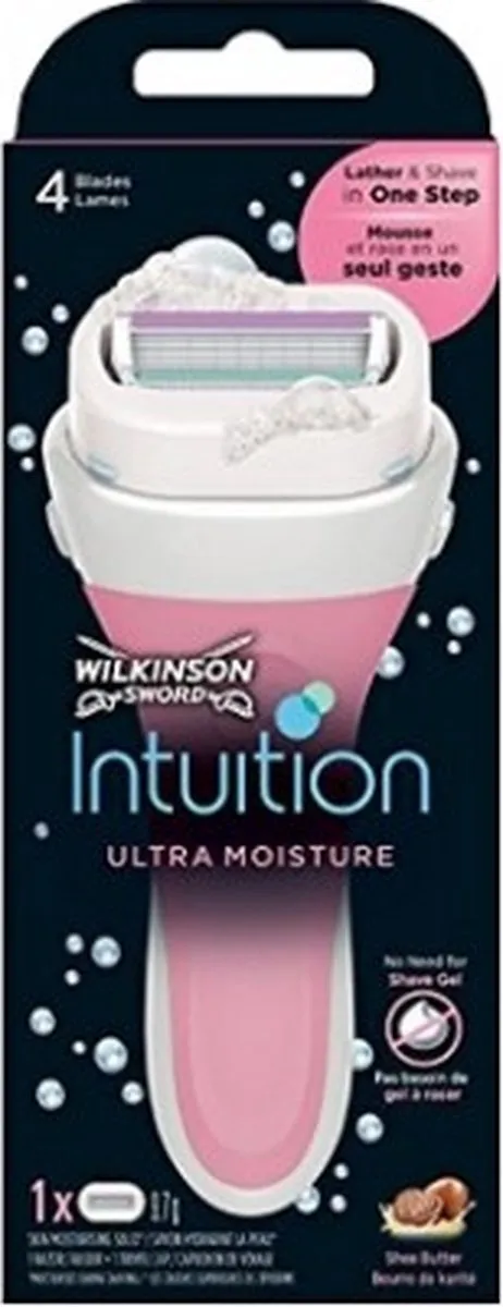 Wilkinson Sword Intuition Ultra Moisture Scheermes - 4 Bladen - Shea Butter