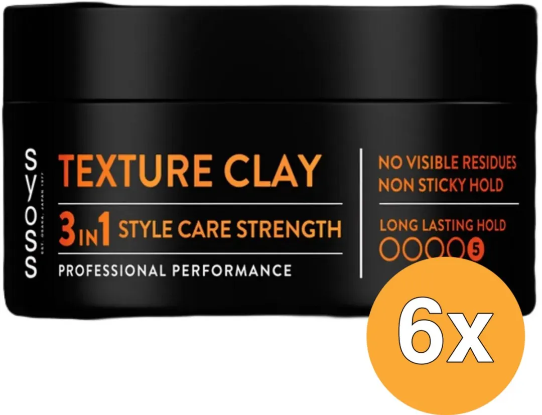SYOSS Texture Clay Styling - 6x100ml