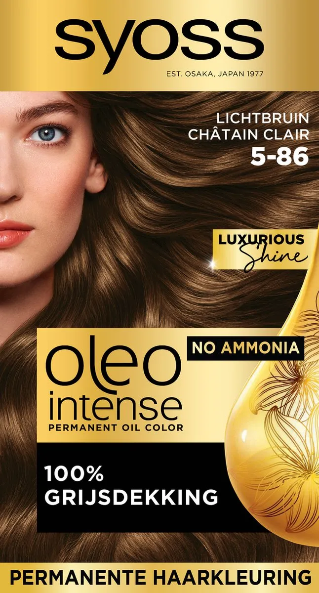 SYOSS Oleo Intense 5-86 Haarverf Lichtbruin - 115ml