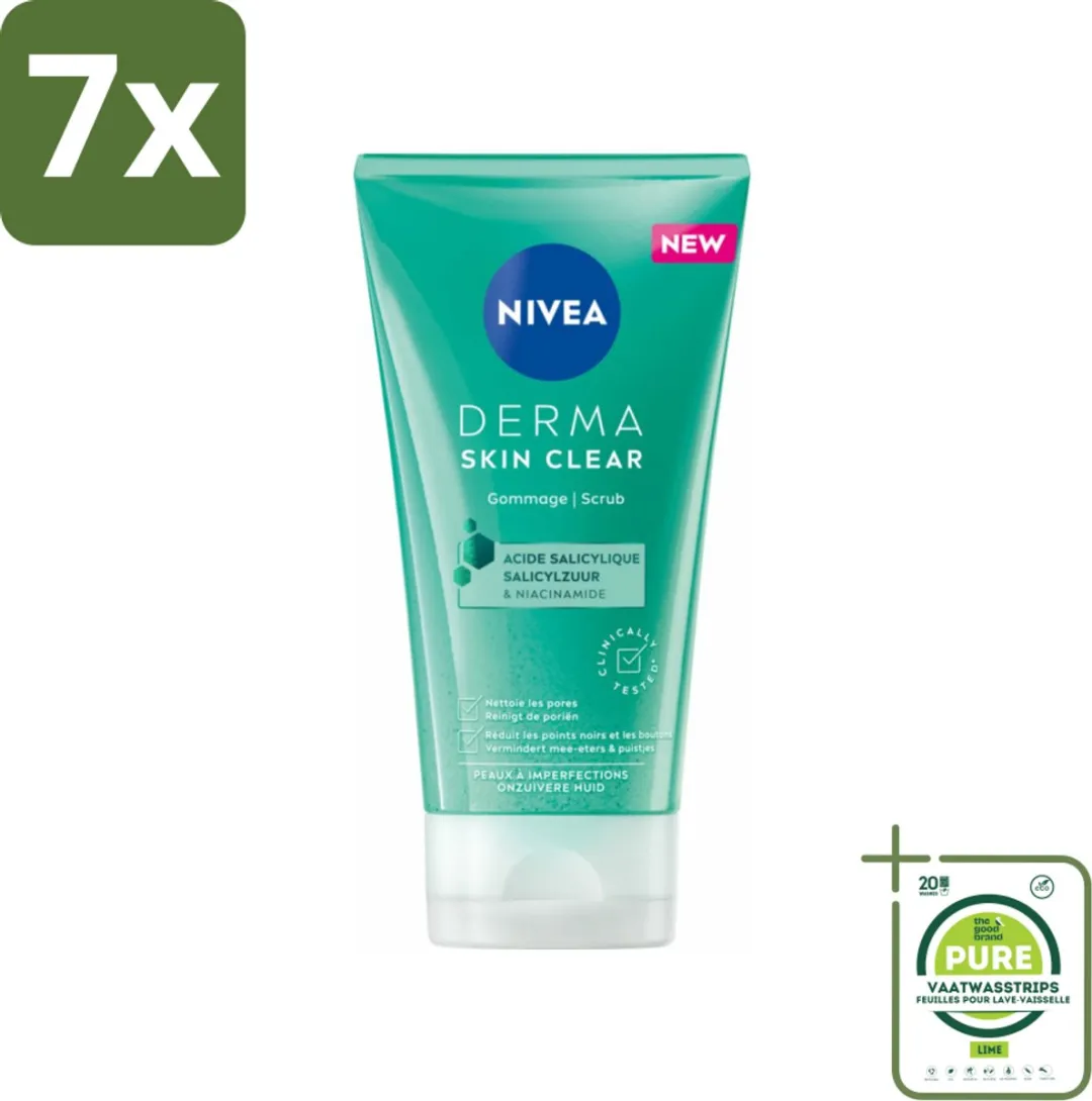 NIVEA DERMA Huidzuiver Gezichtscrub 150ml