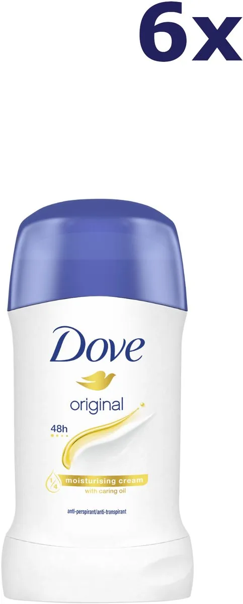 Dove Women Original Deodorant Stick - 6x40ml - afbeelding 6 van 6