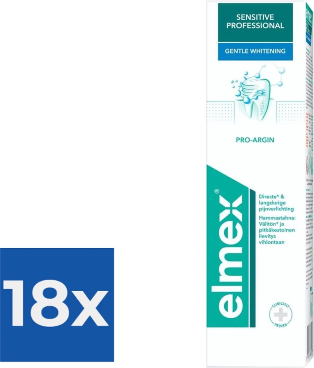 Elmex Sensitive Professional Gentle Whitening Tandpasta - 18x75ml