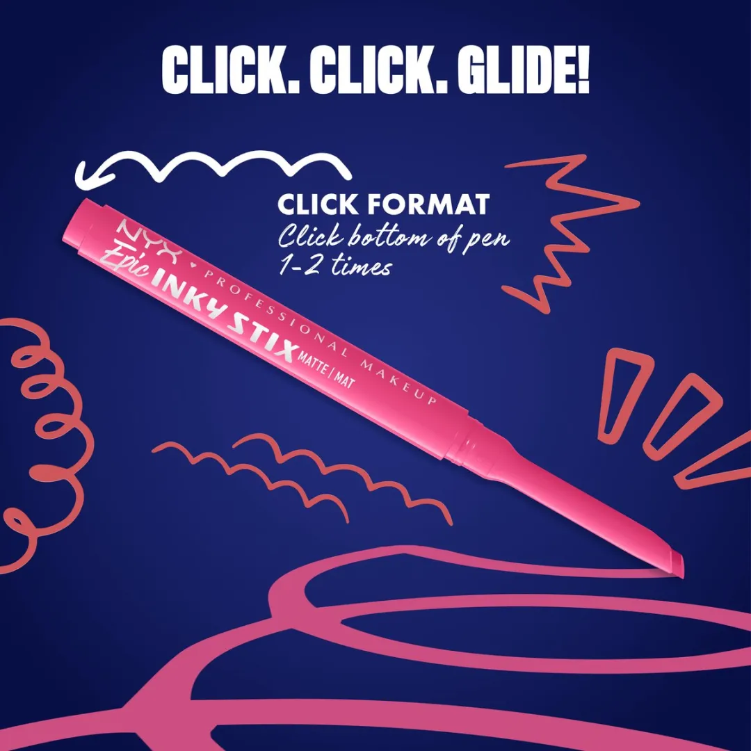 NYX Professional Makeup Epic Inky Stix Eyeliner Pixel Pink - afbeelding 6 van 6