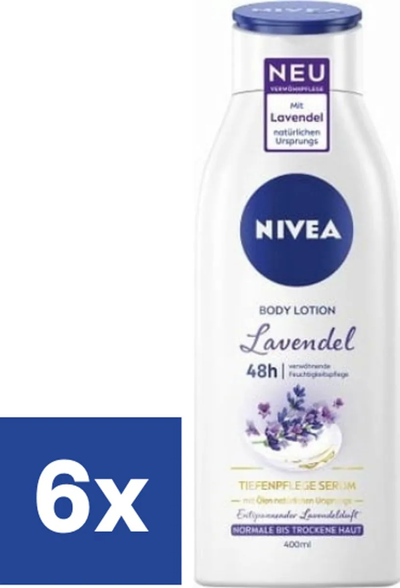 NIVEA Bodylotion Lavendel 2400ml (6x400ml)