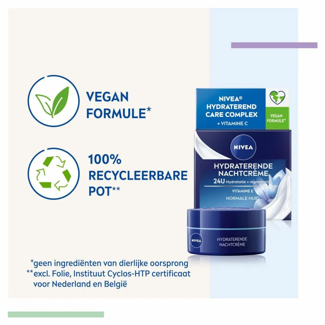 NIVEA Nachtcrème Essentials 50ml - 24 Stuks