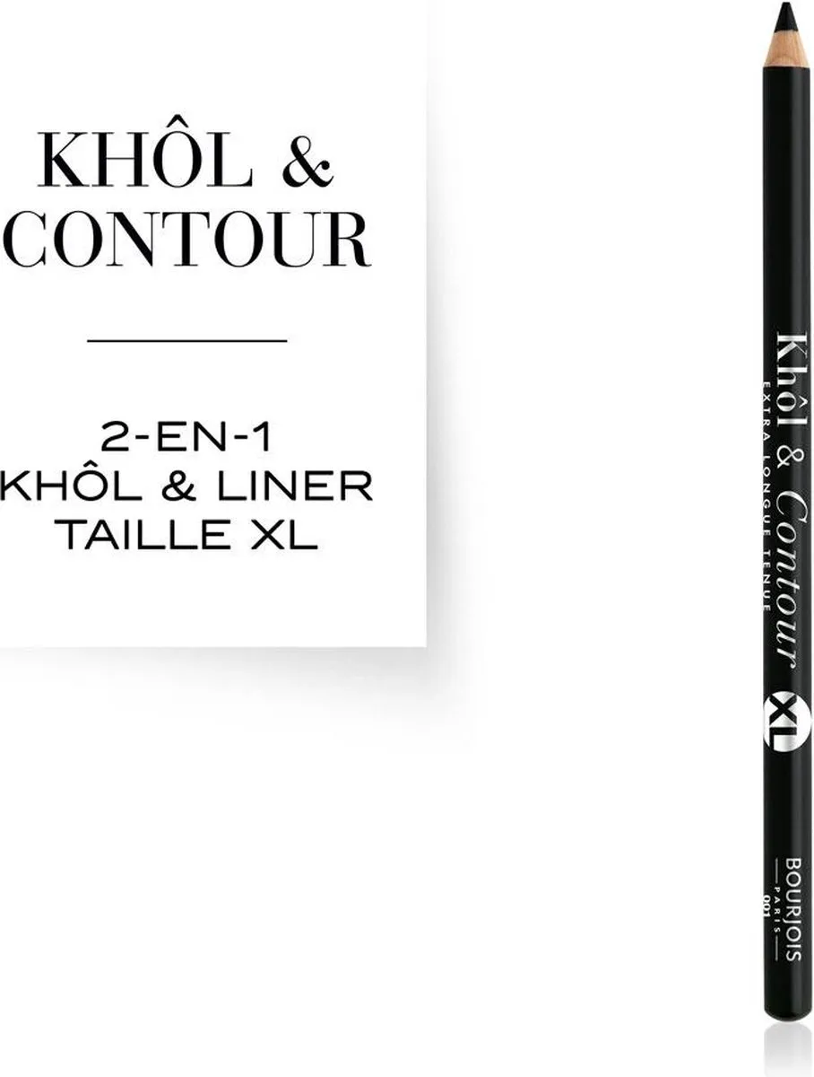 Bourjois Khol & Contour XL Oogpotlood 001 Noir-Issime
