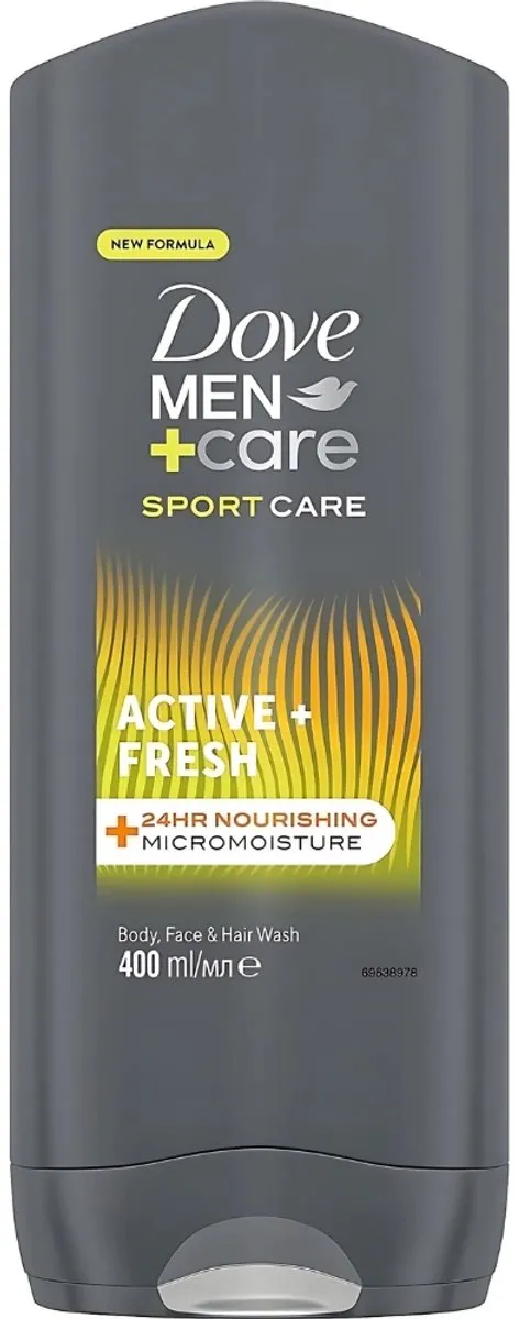 Dove Men+ Care Active Fresh Douchegel 400ml - 15 Stuks