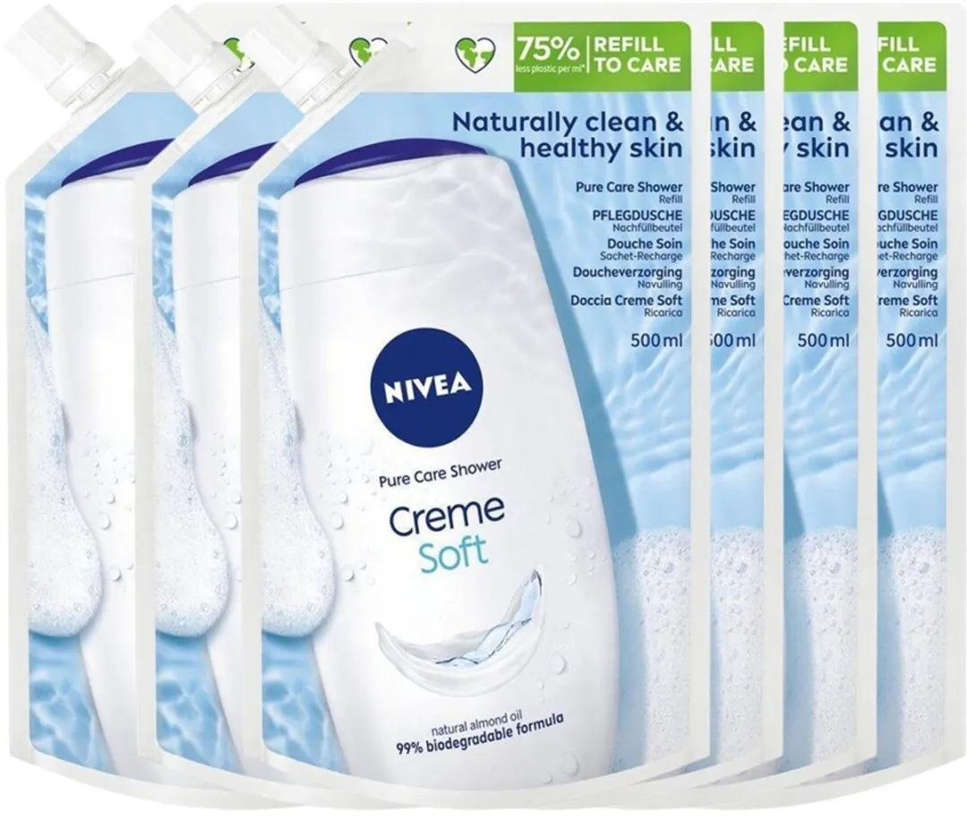 NIVEA Pure Care Douchecrème Soft Refill 3000ml