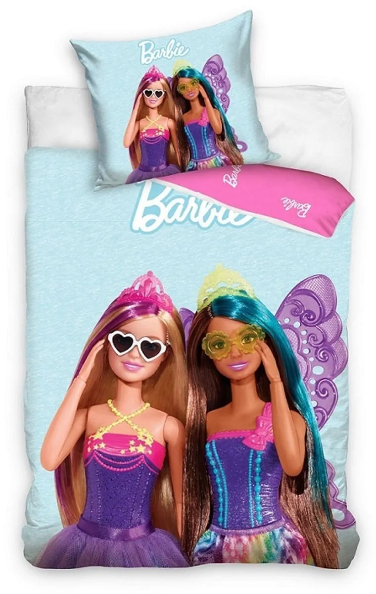 Barbie Dekbedovertrek Smile 140x200cm + 60x70cm