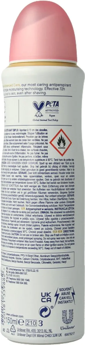 Dove Invisible Care Deodorant Spray 150ml - afbeelding 6 van 6