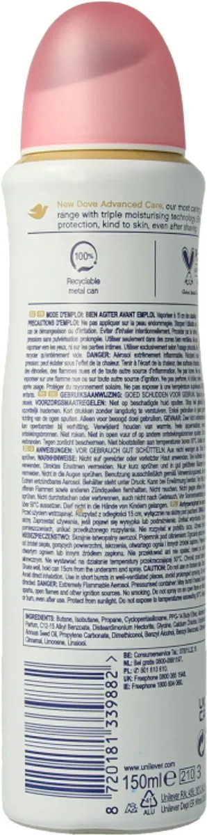 Dove Invisible Care Deodorant Spray 150ml