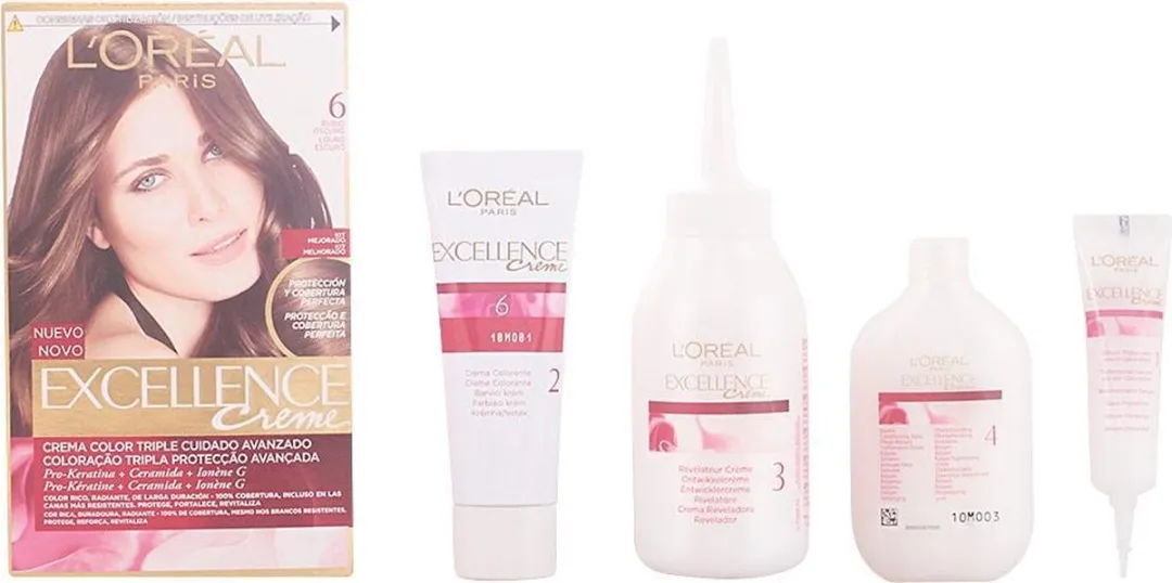 L'Oréal Paris Excellence Donkerblond Nº6 Permanente Kleur 192ml