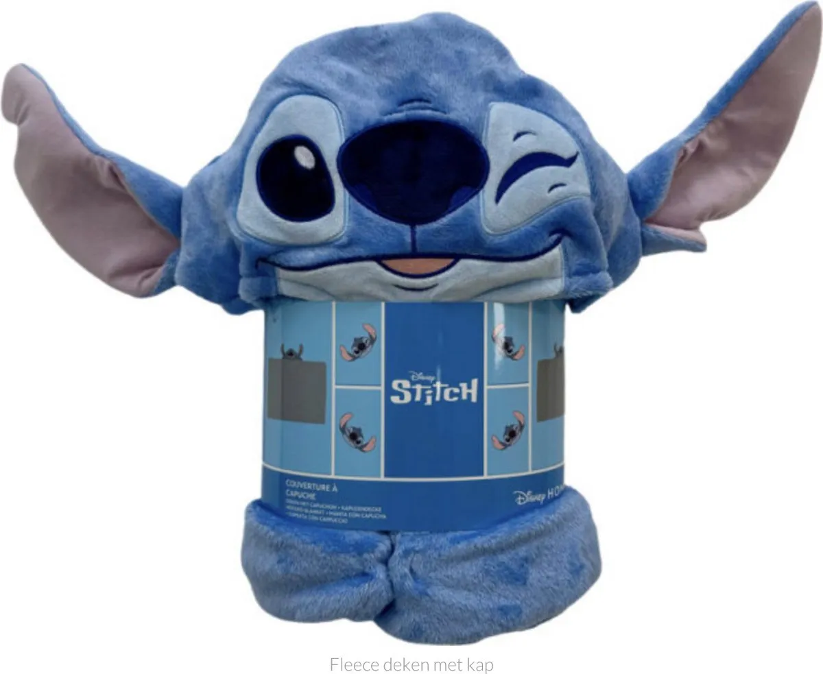 Disney Lilo & Stitch Fleece Deken met Kap 120x150cm