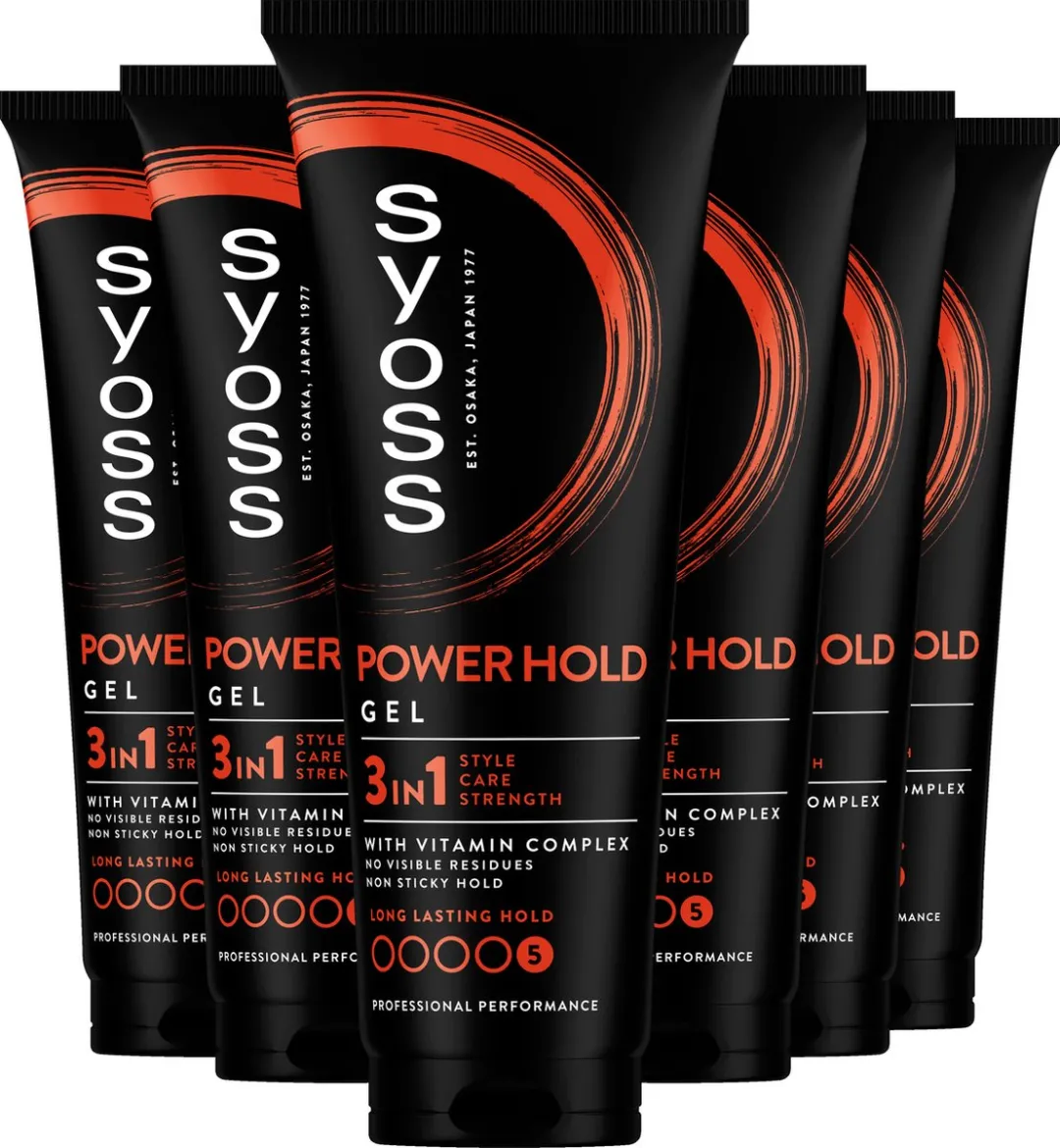 SYOSS Power Hold Haargel 1500ml - 6x250ml