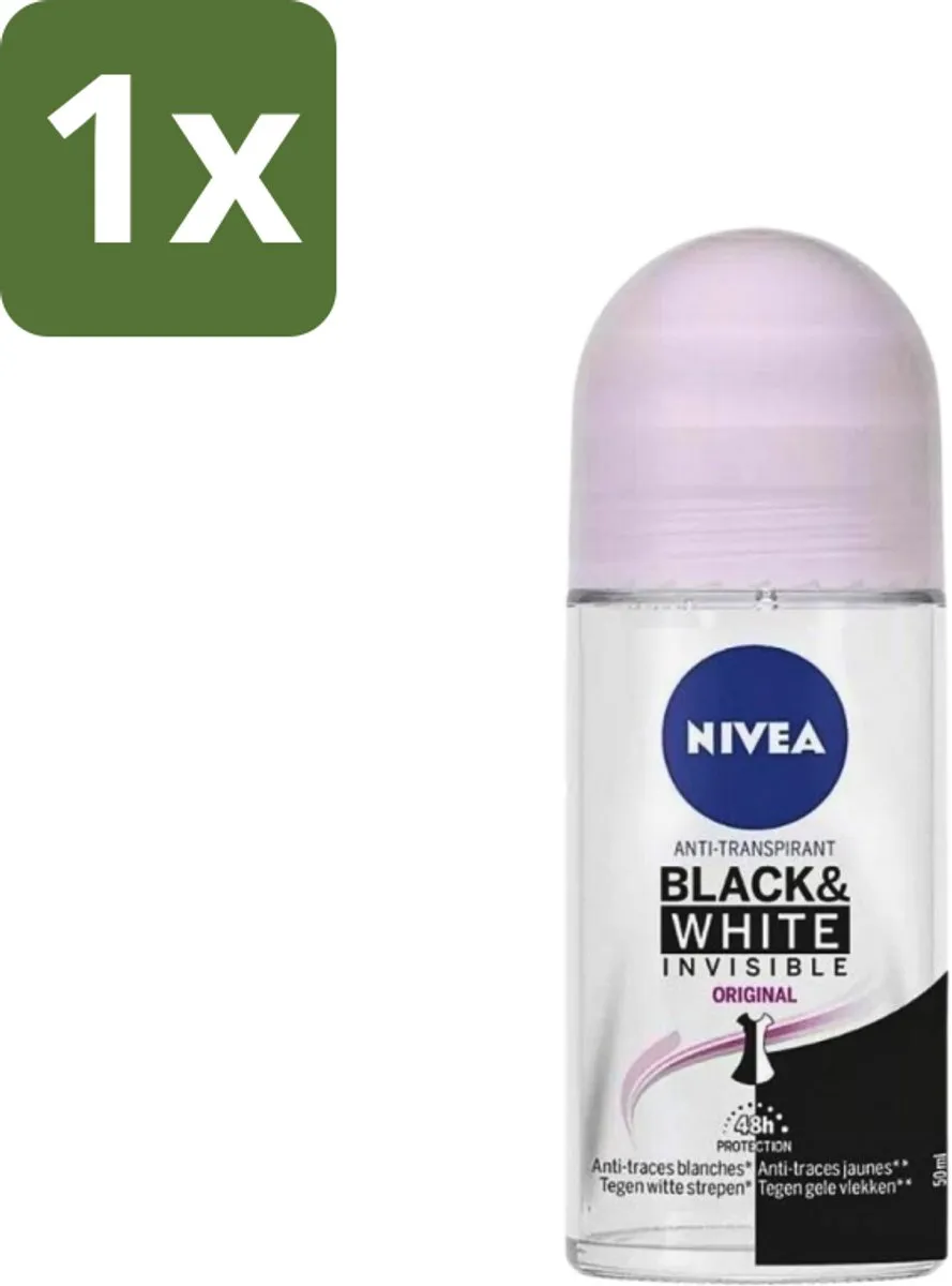 NIVEA Invisible for Black & White Deo Roller 50ml