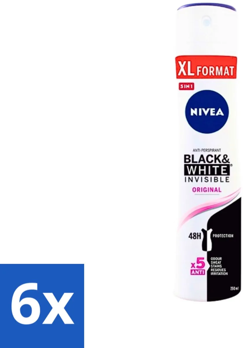 NIVEA Invisible Black & White Deospray 250ml