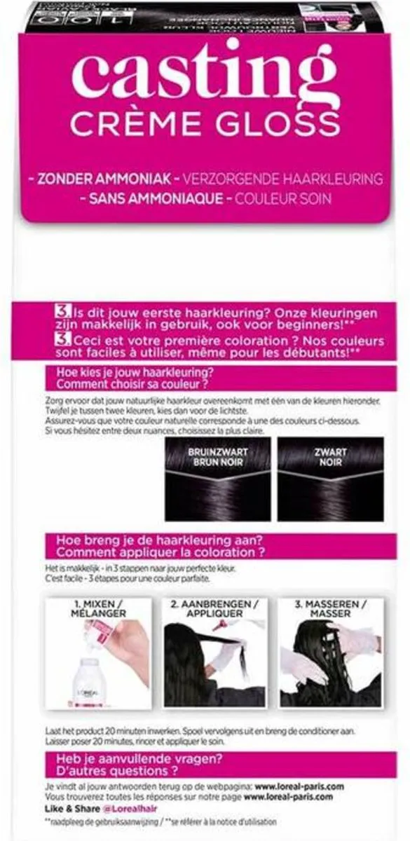 L'Oréal Paris Casting Crème Gloss 4102 Parelmoer Kastanjebruin - 6 Stuks
