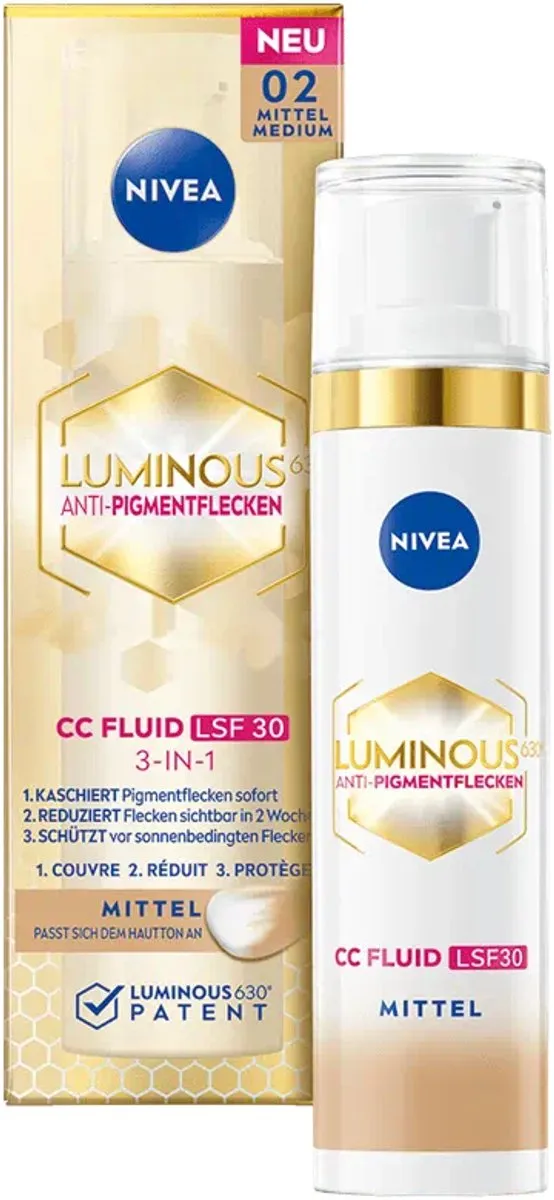 NIVEA LUMINOUS630 CC Fluid Anti-Pigment Vlekken SPF 30