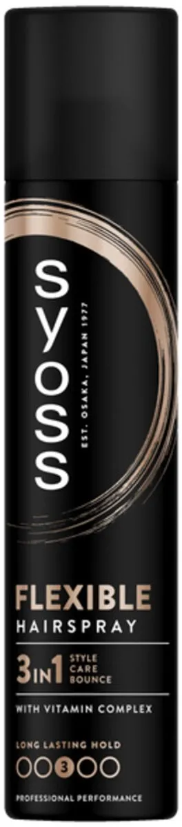 SYOSS Hold & Flex Haarspray Flexibele Fixatie 600ml - 2 Stuks
