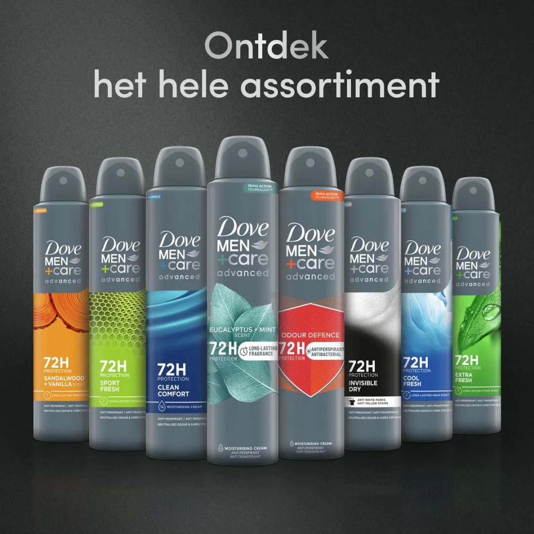 Dove Men+Care Advanced Anti-Transpirant Spray 200ml - 6 Stuks
