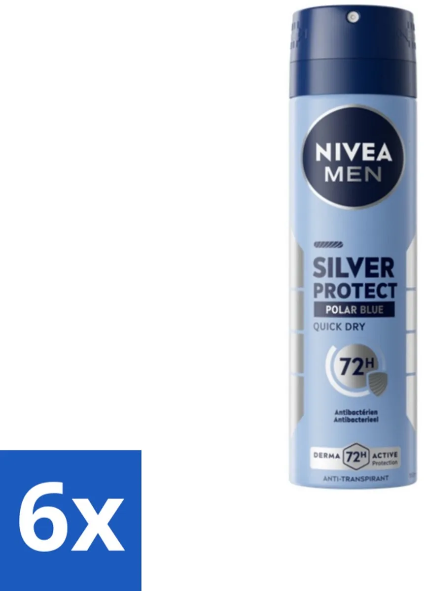 NIVEA Men Silver Protect Polar Blue Deodorant Spray 150ml