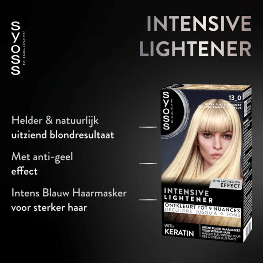 SYOSS Coloration 13-0 Ultra Plus Lightener Haarverf - 6 Stuks