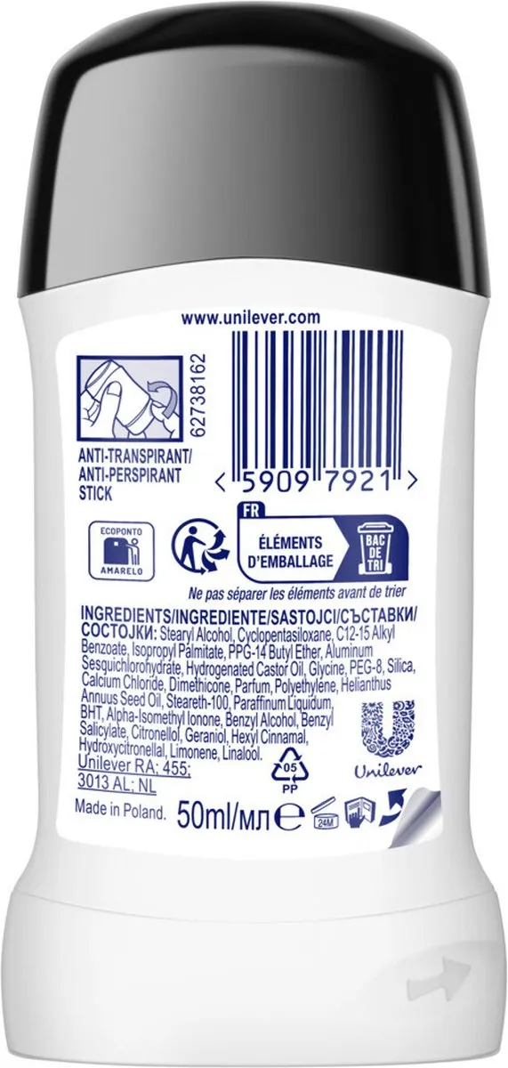 Rexona Women Anti-Transpirant Stick Invisible - 6x50ml