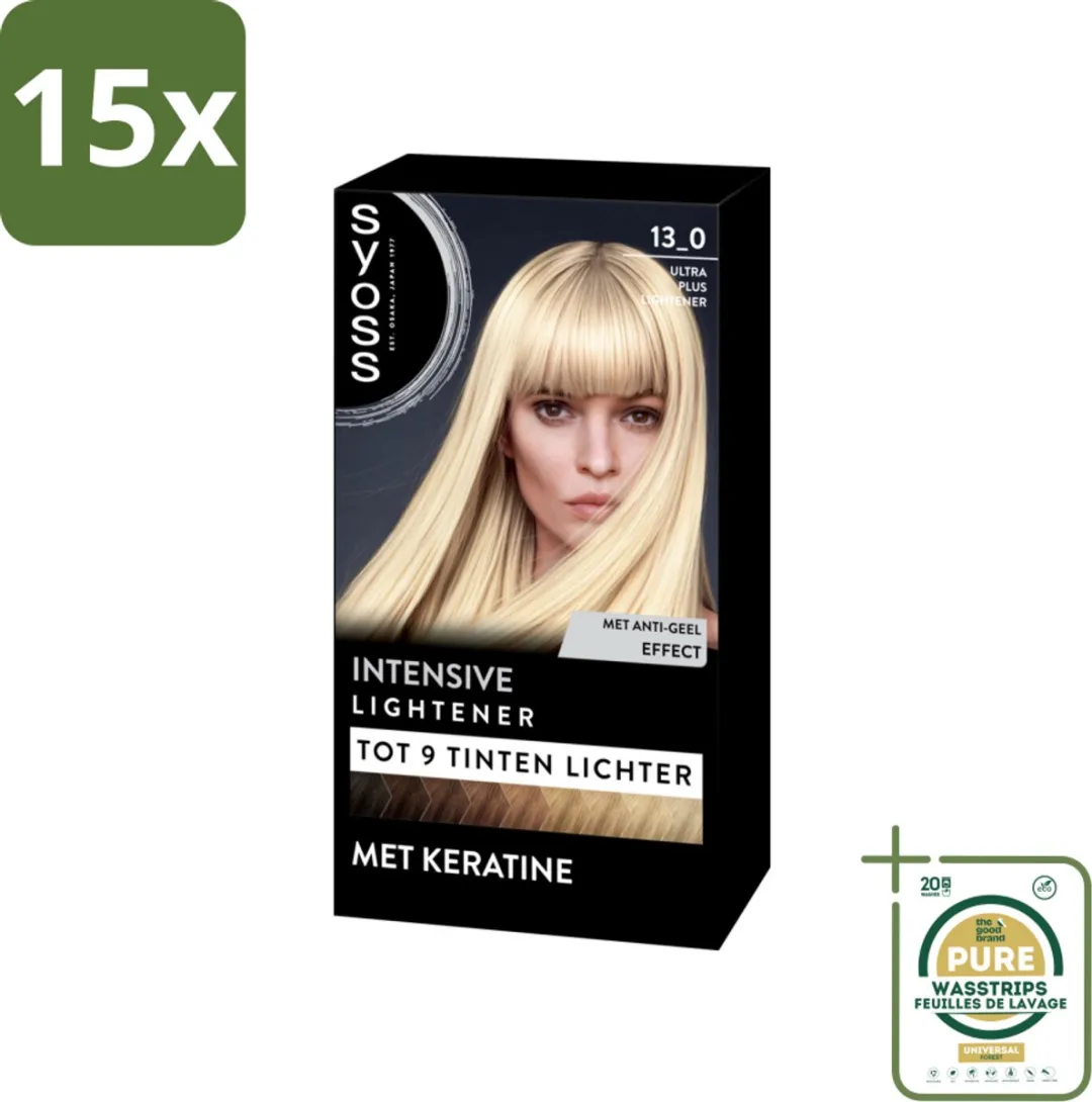 SYOSS Coloration 13-0 Ultra Plus Lightener Haarverf 15 Stuks