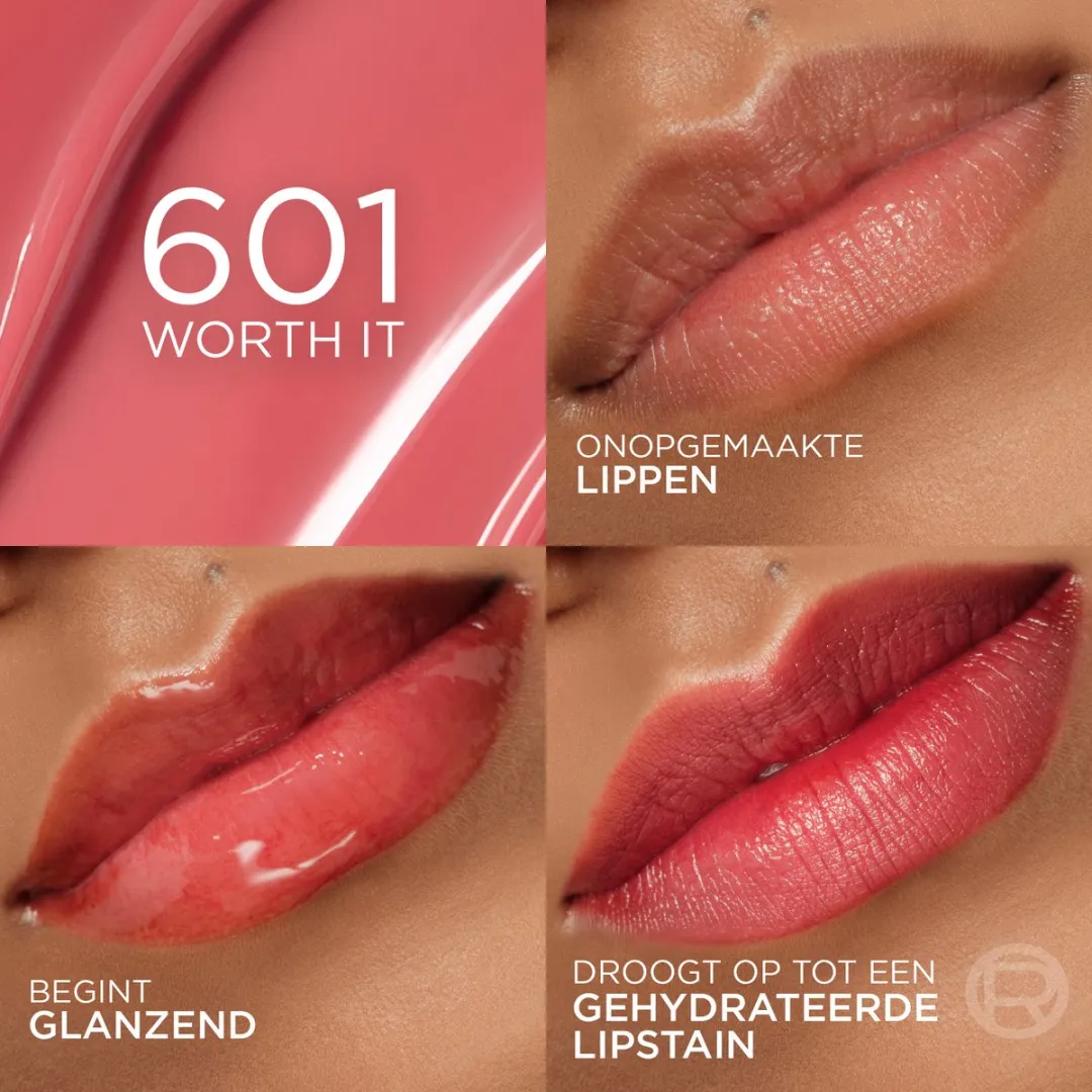 L'Oréal Paris Hyaluron Tint Lipstain 601 - Roze - 5ml