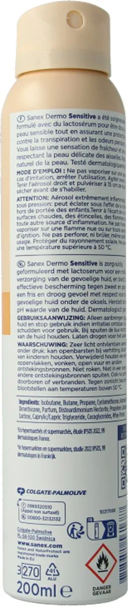 Sanex Dermo Sensitive Deodorant Spray 200ml