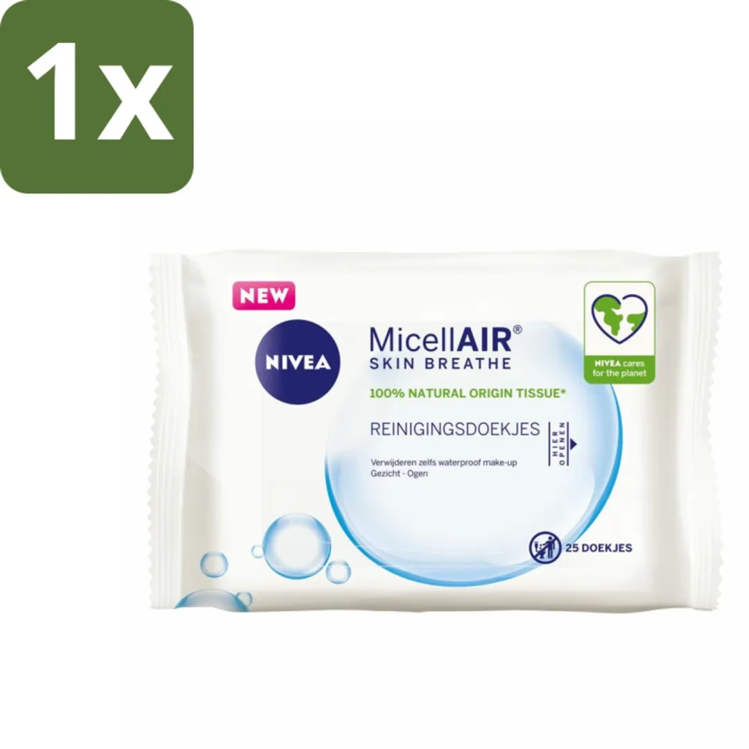 NIVEA Micellaire Doekjes 3-in-1 25 Stuks