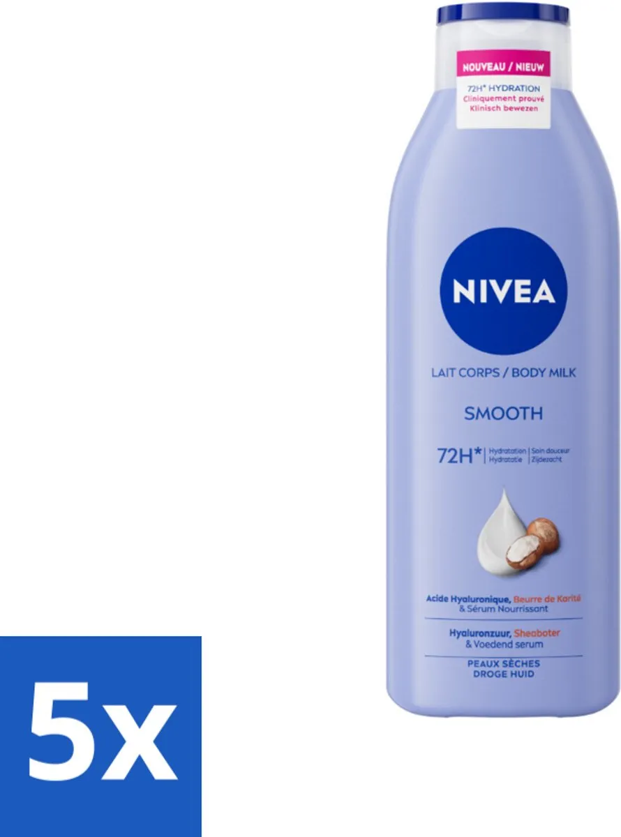 NIVEA Smooth Body Milk Sheaboter 250ml