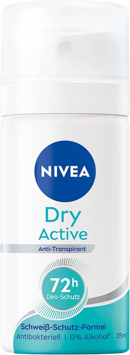 NIVEA Women Dry Active Deodorant 35ml - 4 Stuks