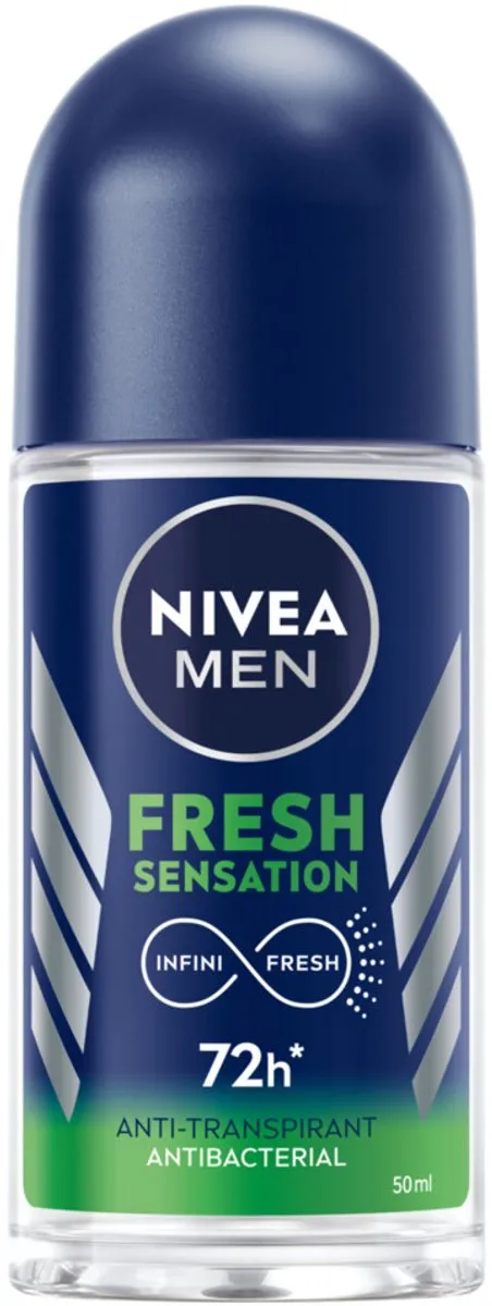 NIVEA MEN Deodorant Roller Fresh Sensation 100ml - 2 Stuks