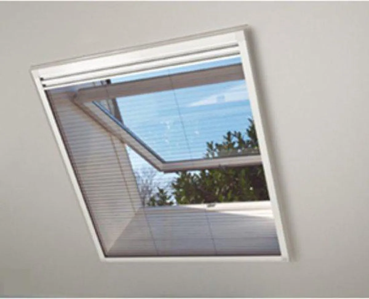 Bruynzeel Duo-plisse Plus S500 C2 Dakraamgordijn 58x81cm - Wit