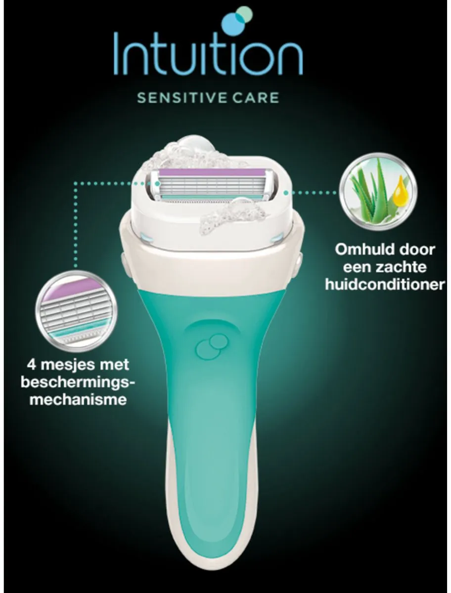 Wilkinson Sword - Scheermes - Intuition Sensitive Care 2-in-1 - Zacht - 1 scheermes - Voordeelverpakking - 6 stuks